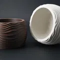 Wave Vase – Bình trang trí gợn sóng | Phong cách hiện đại & Scandinavian - Thumbnail 4