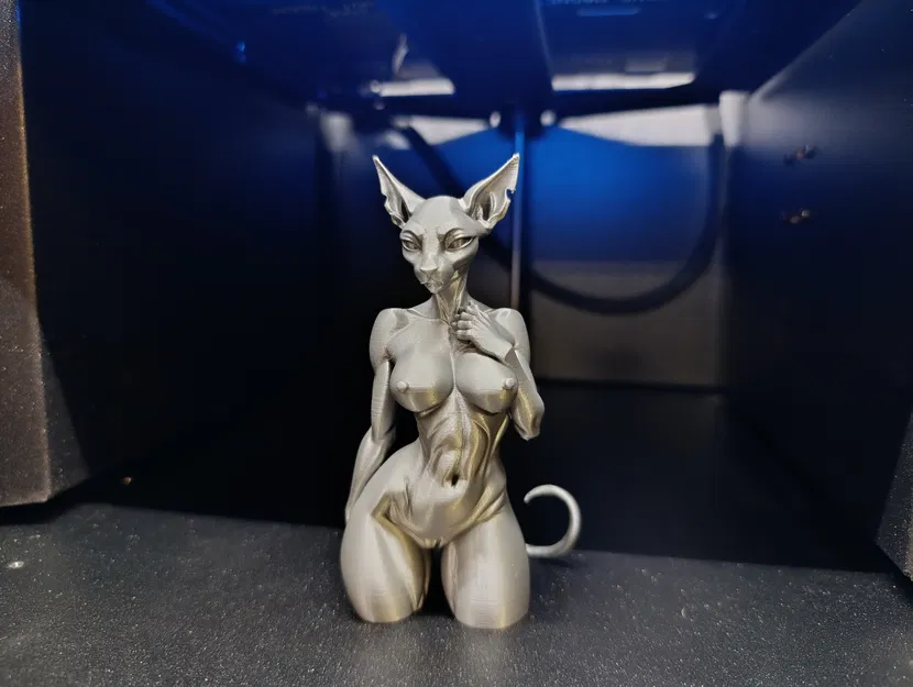 Mô hình cô nàng mèo nhân hóa quyến rũ – Tượng nghệ thuật NSFW - Image 2