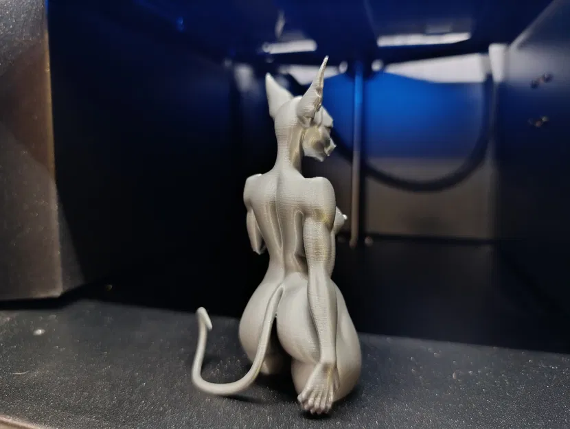 Mô hình cô nàng mèo nhân hóa quyến rũ – Tượng nghệ thuật NSFW - Image 3