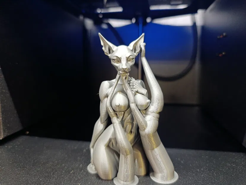 Mô hình cô nàng mèo nhân hóa quyến rũ – Tượng nghệ thuật NSFW - Image 4