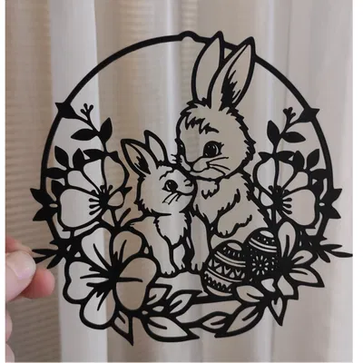 Vật phẩm trang trí 3D Lễ Phục sinh – Chú thỏ số 4