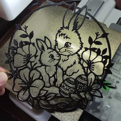 Vật phẩm trang trí 3D Lễ Phục sinh – Chú thỏ số 4