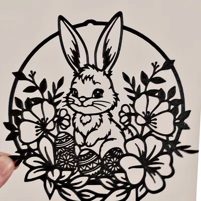 Vật phẩm trang trí Phục sinh 3D – Chú thỏ 5