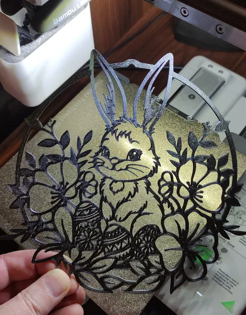 Vật phẩm trang trí Phục sinh 3D – Chú thỏ 5 - Image 3