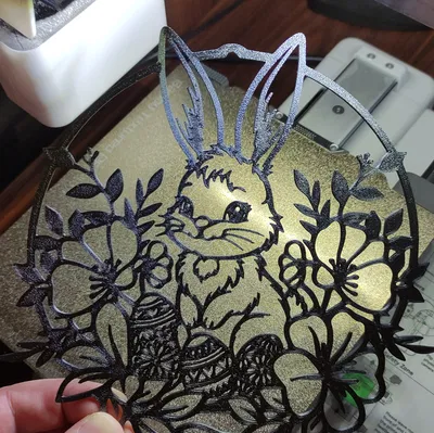 Vật phẩm trang trí Phục sinh 3D – Chú thỏ 5