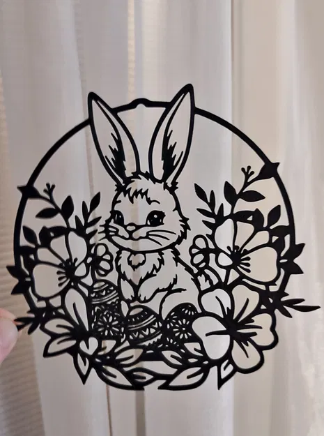 Vật phẩm trang trí Phục sinh 3D – Chú thỏ 5 - Image 4