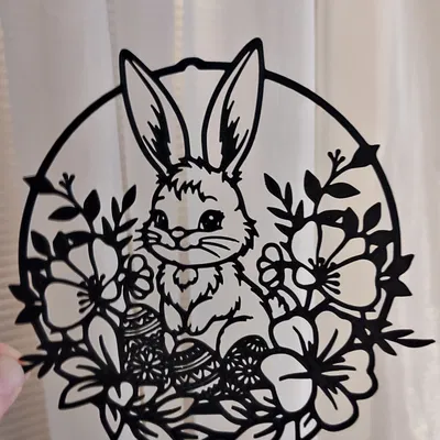 Vật phẩm trang trí Phục sinh 3D – Chú thỏ 5