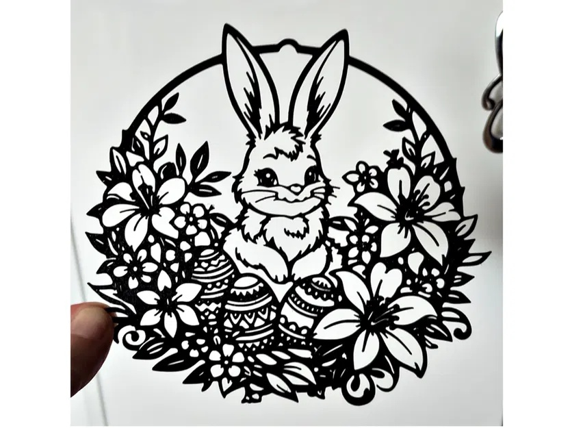 Vật phẩm trang trí 3D Phục sinh – Chú thỏ 6 - Image 1