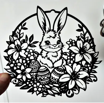 Vật phẩm trang trí 3D Phục sinh – Chú thỏ 6