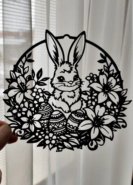 Vật phẩm trang trí 3D Phục sinh – Chú thỏ 6 - Image 2