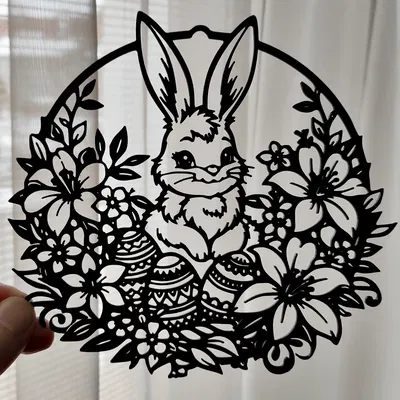 Vật phẩm trang trí 3D Phục sinh – Chú thỏ 6