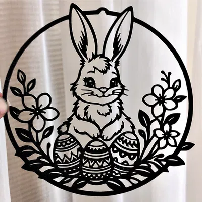 Mô hình trang trí 3D Phục sinh – Thỏ Bunny 7