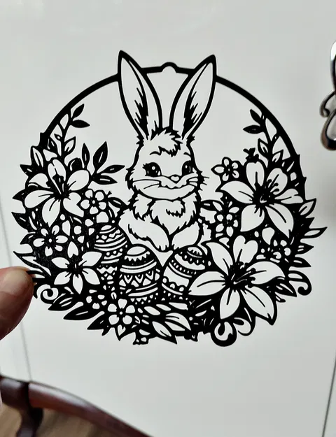 Vật phẩm trang trí 3D Phục sinh – Chú thỏ 6 - Image 3