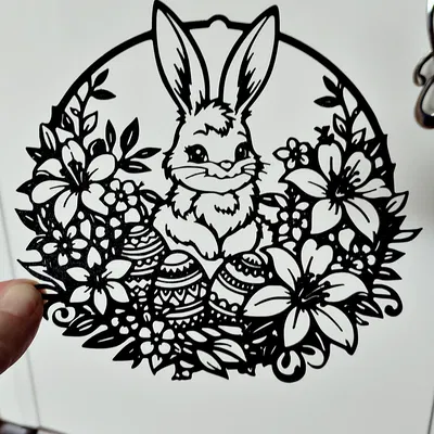 Vật phẩm trang trí 3D Phục sinh – Chú thỏ 6