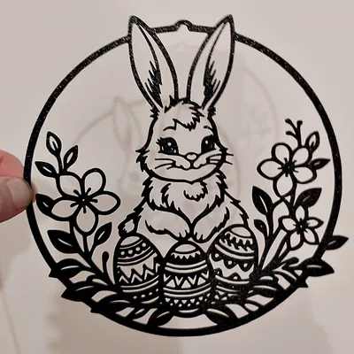 Mô hình trang trí 3D Phục sinh – Thỏ Bunny 7