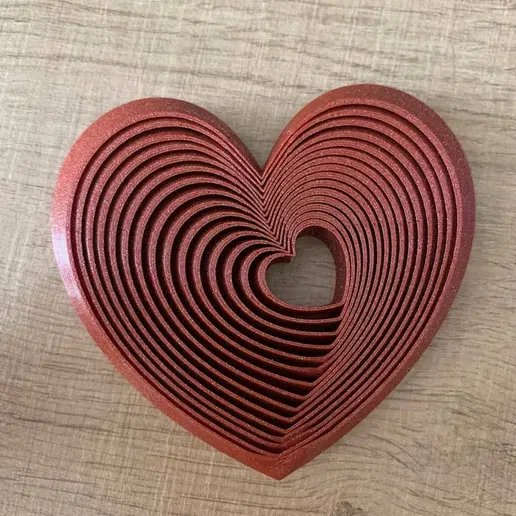 Trái tim xếp tầng linh hoạt (Fidget Flexi Heart) cực đẹp - Image 1