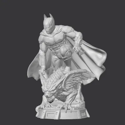 Mô hình Batman đứng trên tượng Gargoyle