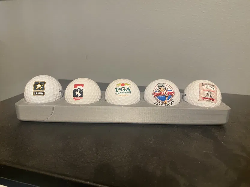 Khay trưng bày bóng golf 5 vị trí - Phụ kiện in 3D trang trí đẹp mắt - Image 1