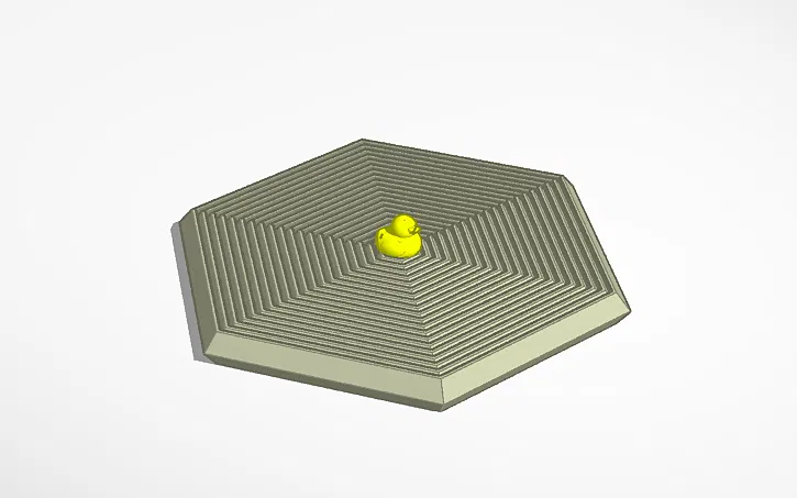 Mô hình 3D Hexagon Fidget với chú vịt nhỏ giải trí cực vui - Image 1