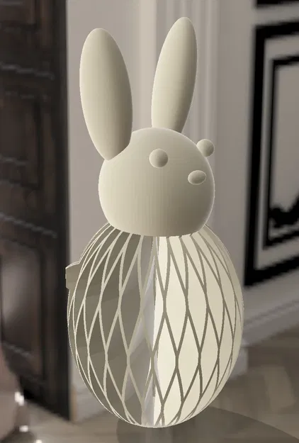 Mô hình chú thỏ Fächerhase trang trí Phục sinh cực xinh - Image 1