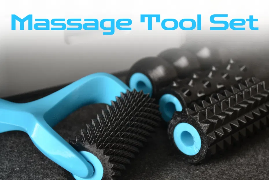 Bộ Dụng Cụ Massage Với Con Lăn TPU Có Thể Thay Thế - Image 1