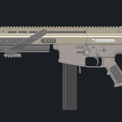 ScarT MK17 - Súng bắn đạn foam (Foam Dart Blaster)