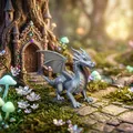 Mô hình Rồng con đáng yêu – File STL in 3D Fantasy Miniature - Thumbnail 1