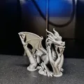 Mô hình Rồng con đáng yêu – File STL in 3D Fantasy Miniature - Thumbnail 4