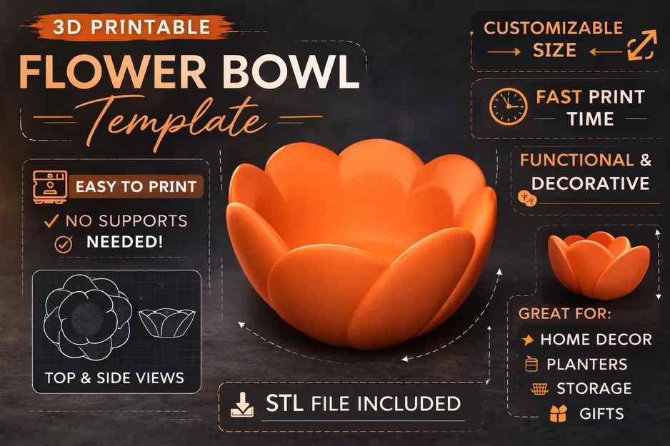 Mẫu Chậu Hoa In 3D Độc Đáo - Image 1