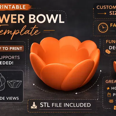 Mẫu Chậu Hoa In 3D Độc Đáo