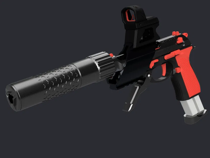 Bulletta 9M1 - Mô hình đồ chơi chi tiết mô phỏng súng Beretta - Image 6