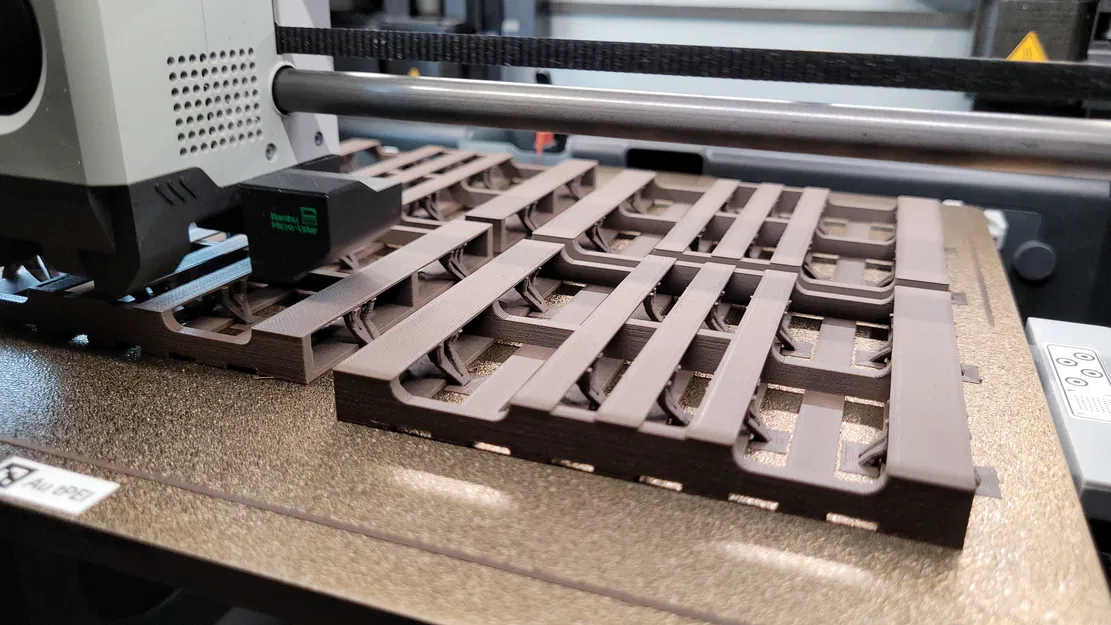 Bộ đế lót ly hình Pallet GMA và xe đẩy hàng 3D - Image 3