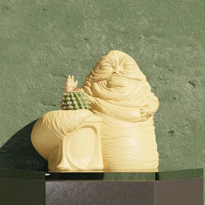 Mô hình 3D chậu cây Jabba the Hutt - Phụ kiện trang trí Star Wars