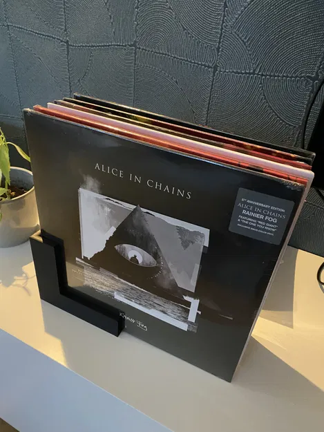 Kệ để đĩa than 8 ngăn - Thiết kế 3D tối giản cho người sưu tầm - Image 1