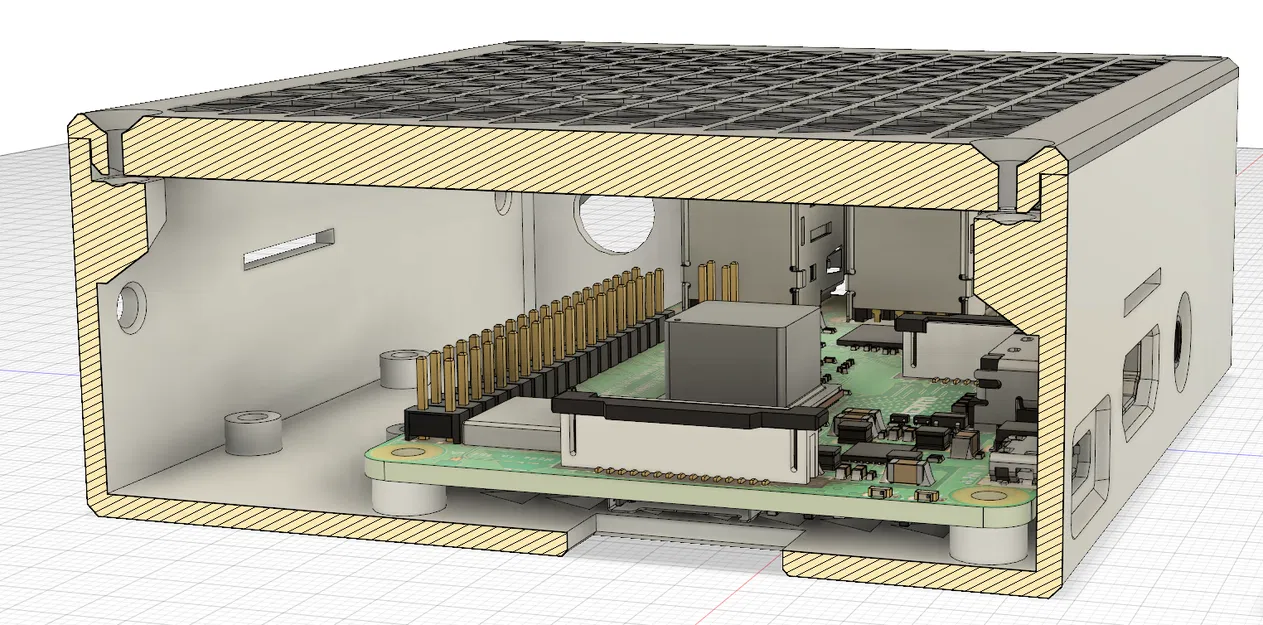 Vỏ Raspberry Pi 3 tích hợp Buck Converter - Gắn trực tiếp lên Prusa i3 MK3 - Image 12