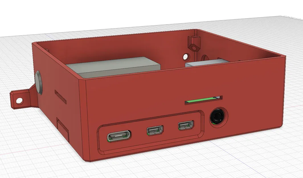 Case Raspberry Pi 4 kèm bộ hạ áp - Gắn quạt 40mm - Tương thích Prusa i3 MK3 và treo tường - Image 3