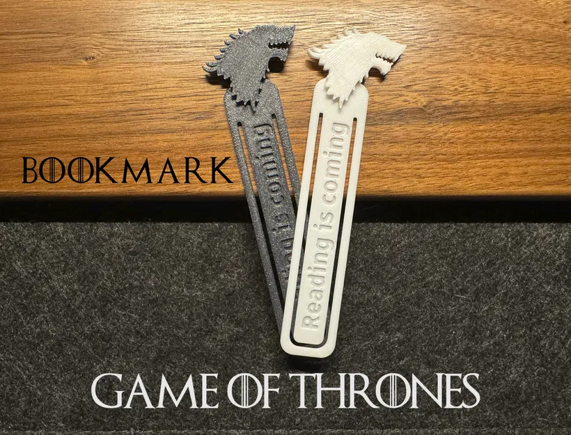 Kẹp sách Game of Thrones - Đánh dấu trang sách theo phong cách nhà Stark - Image 1