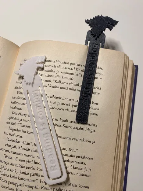 Kẹp sách Game of Thrones - Đánh dấu trang sách theo phong cách nhà Stark - Image 2