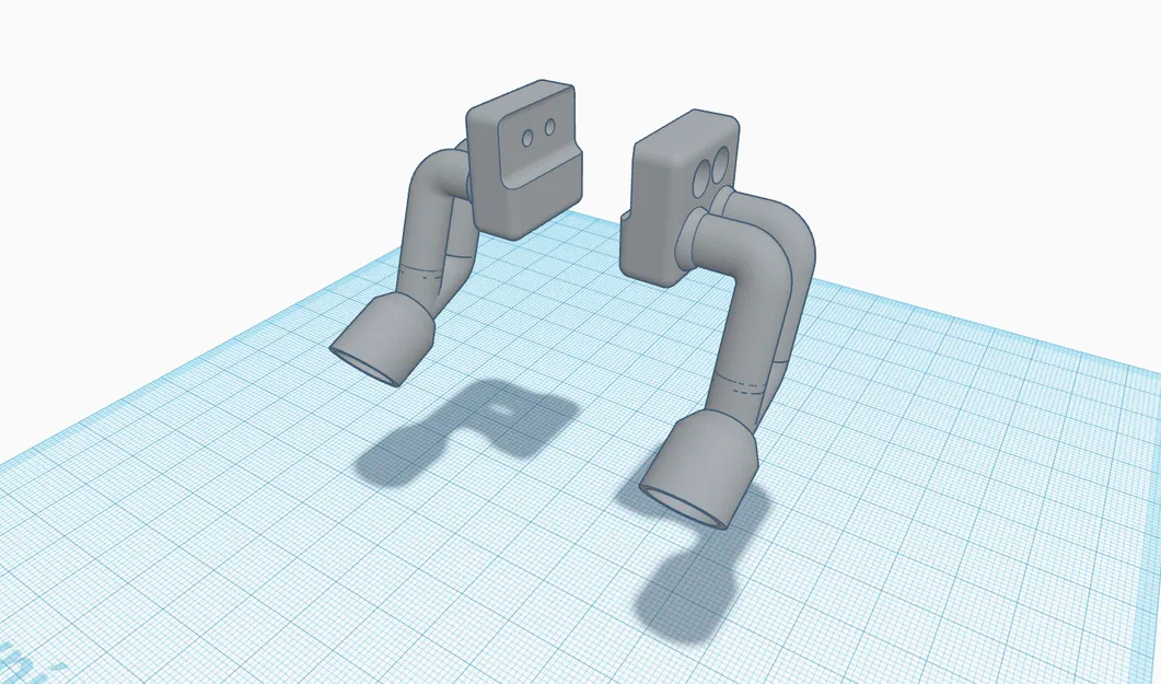 Bộ ống xả trang trí cho xe RC Traxxas TRX-4 Bronco 2021 (tỉ lệ 1/10) - Image 1