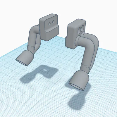 Bộ ống xả trang trí cho xe RC Traxxas TRX-4 Bronco 2021 (tỉ lệ 1/10)