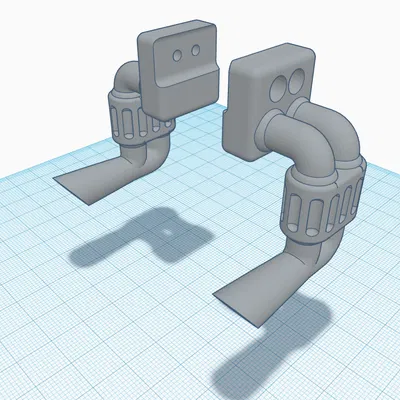 Bộ ống xả 3D cho Traxxas TRX-4 Bronco 2021 tỉ lệ 1/10