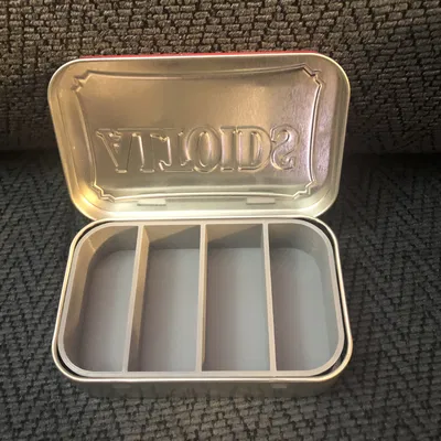 Khay chia 4 ngăn cho hộp thiếc Altoids (chiều ngang)