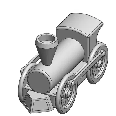 Mô hình đầu tàu xe lửa đồ chơi mini in 3D cực xinh