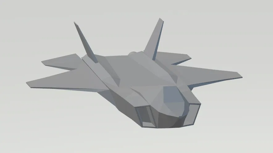 Mô hình chiến đấu cơ Kaan Jet Fighter dạng Lowpoly - Image 1