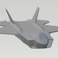 Mô hình chiến đấu cơ Kaan Jet Fighter dạng Lowpoly - Thumbnail 1