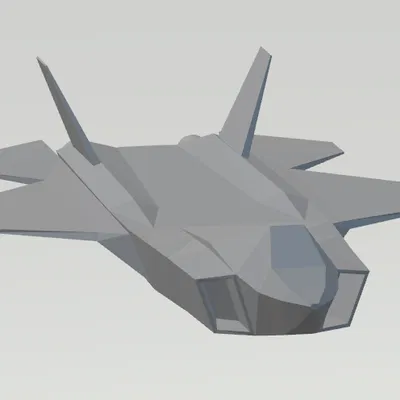 Mô hình chiến đấu cơ Kaan Jet Fighter dạng Lowpoly