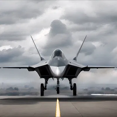 Mô hình chiến đấu cơ Kaan Jet Fighter dạng Lowpoly