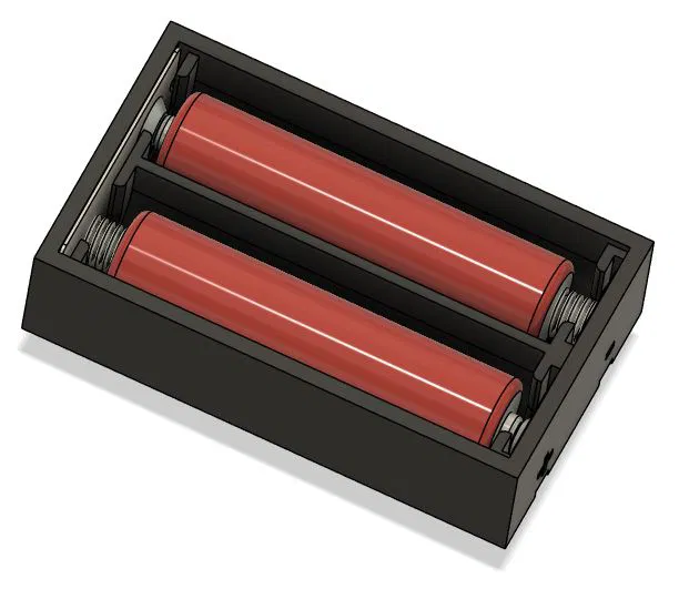 Khay đựng pin AAA 2 ngăn cho dự án điện tử DIY - Image 2