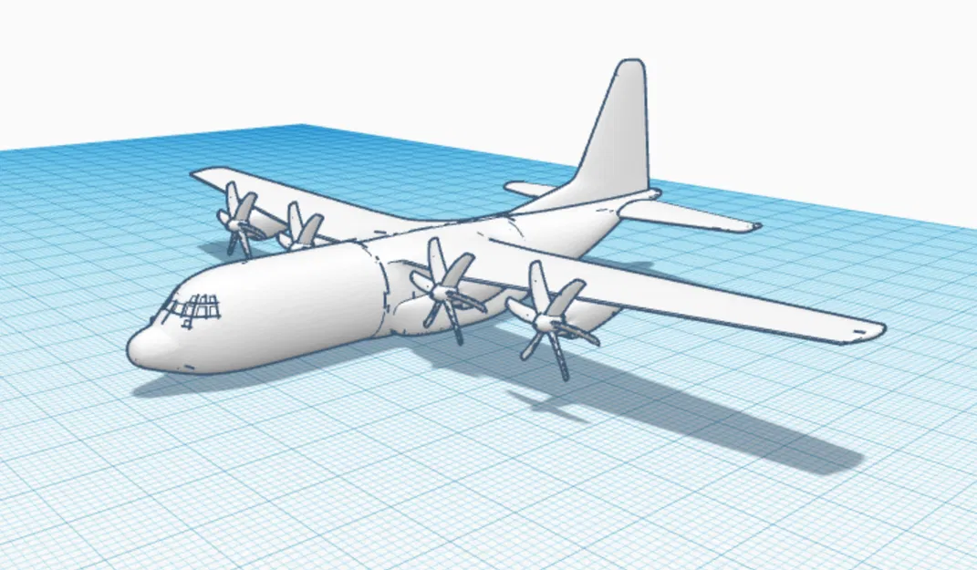 Mô hình máy bay vận tải C-130J in 3D cực chất để trang trí - Image 1