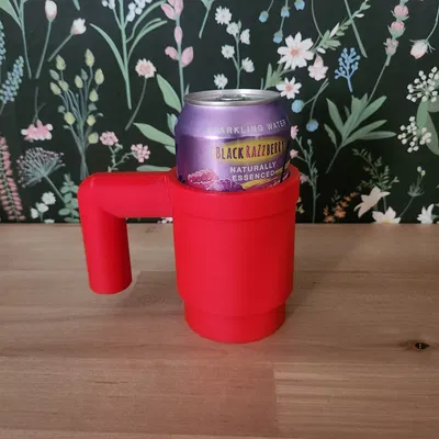 Giá đỡ lon nước phong cách Lego - Phụ kiện 3D siêu độc đáo